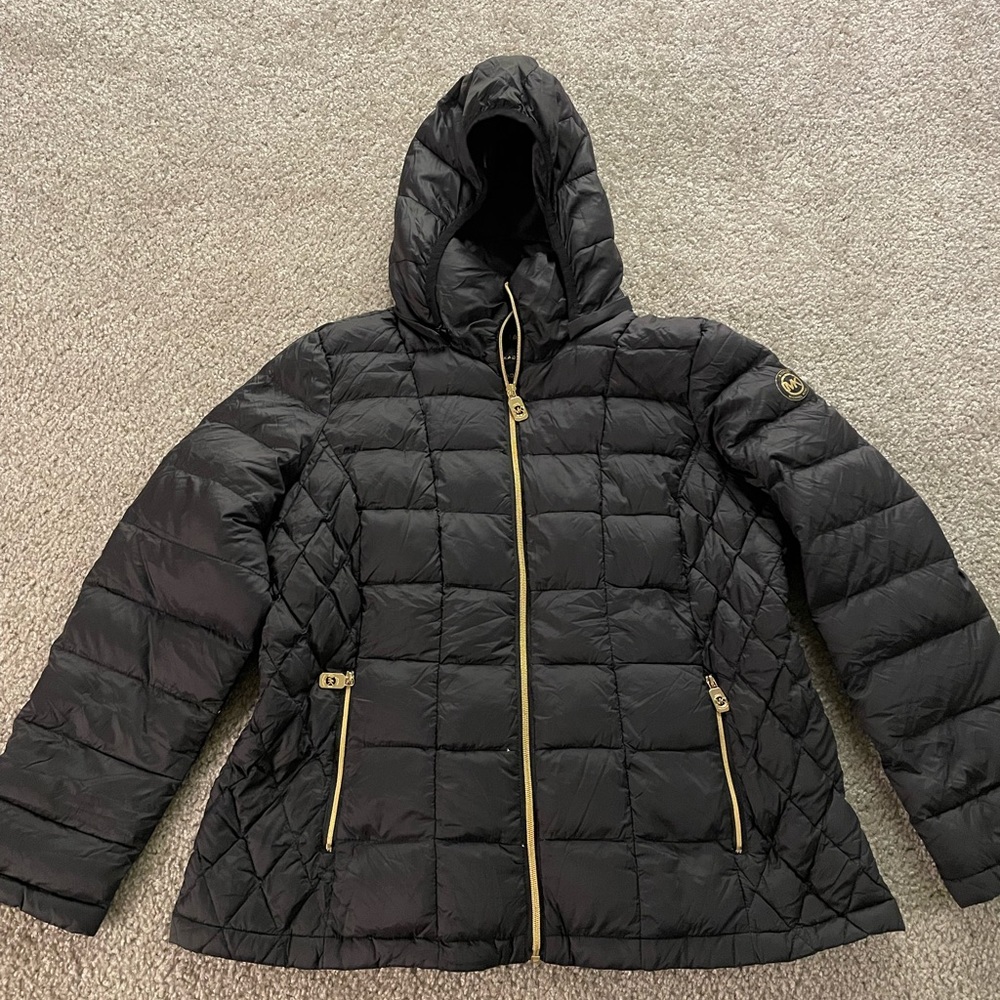 Michael Kors black puffer jacket